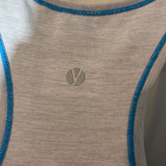 Yummie Striped Racerback Athletic Tank Top Large XL - Picture 12 of 13